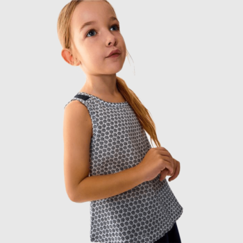Blusa niña de flores azules canada house