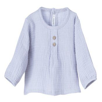 Camisa bebé Gasa Puck azul