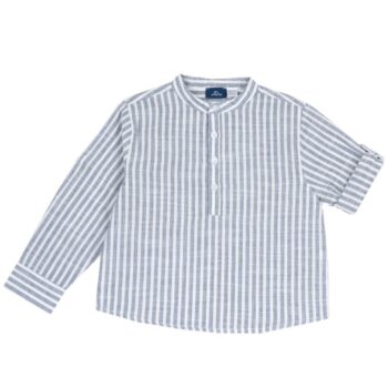 Camisa de niño a rayas blancas y azules chicco 054704