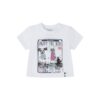 Camiseta bebé niña blanca con dibujo divertido yatsi 24355020
