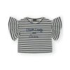Camiseta de niña marina a rayas en azul marino canada house 24381011