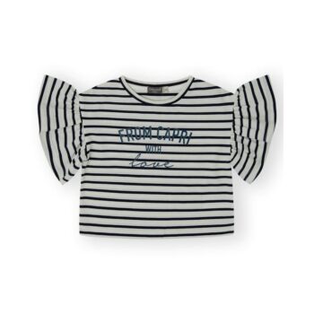 Camiseta de niña marina a rayas en azul marino canada house 24381011