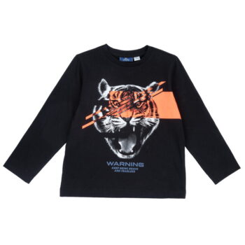Camiseta de niño negra tigre chicco