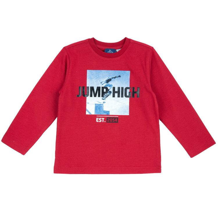 Camiseta de niño roja jump high chicco