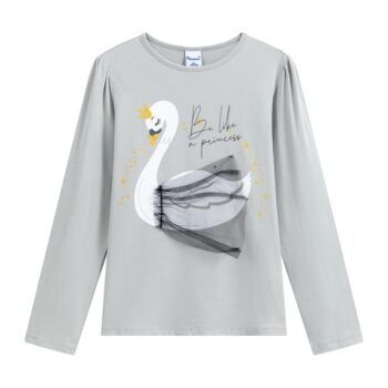 Camiseta de niña reina cisne Newness Kids