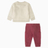 Conjunto de bebé niña BBSCOUT beige canada house