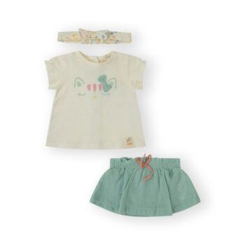 Conjunto de bebé niña minikitten blanco canada house