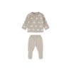 Conjunto de bebé niño polaina tricot tostado estrellas yatsi 23200171