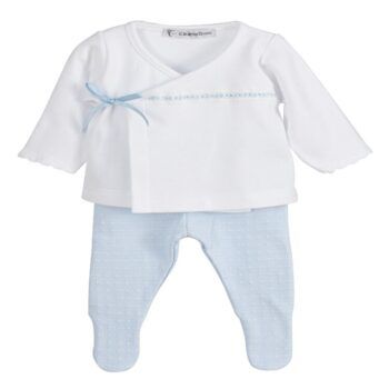 Conjunto bebé polaina Aviñon azul Calamaro Baby