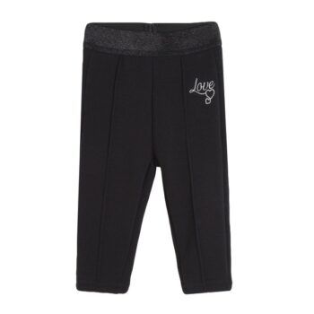 Legging de bebé invierno negro love Newness Kids