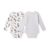Pack de bodies bebé manga larga animales newness 71322