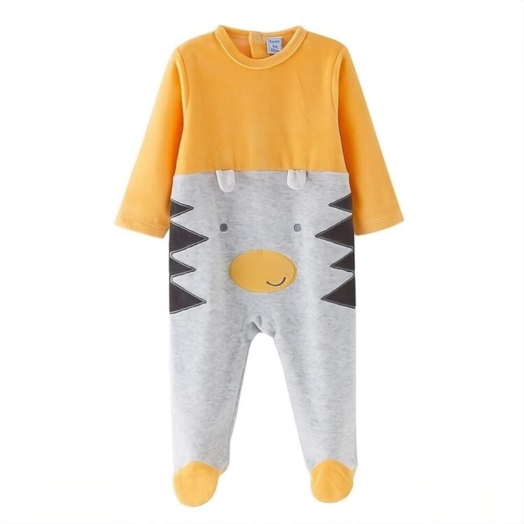 Pijama de bebé niño terciopelo de manga larga newness a21040
