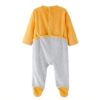 Pijama de bebé niño terciopelo de manga larga amarillo newness a21040