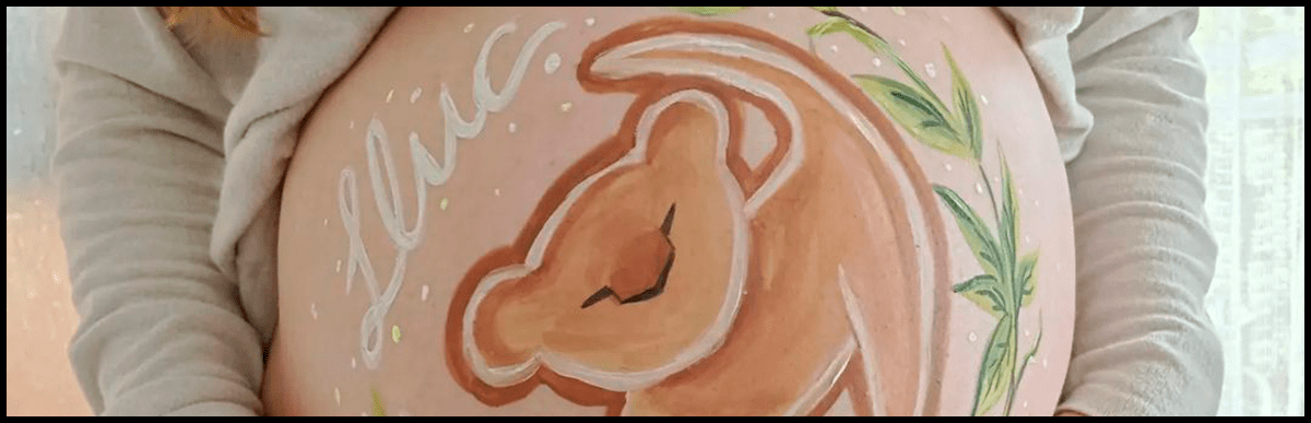 Belly painting embarazada es una experiencia única