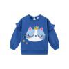 Sudadera bebé reina gato por delante Newness Kids
