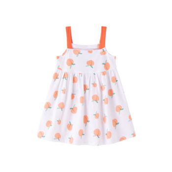 estido de bebé niña estampado de melocotónes newness kids