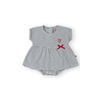 Vestido de bebé ministripes a rayas azules canada house