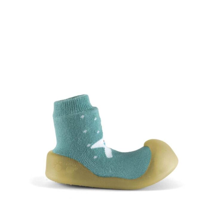 Zapatos de primeros pasos BigToes Chameleon para bebé con estampado blue starfish cambio de color