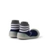 Zapatos de primeros pasos BigToes Chameleon para bebé con estampado Sneakers Blue parte atras