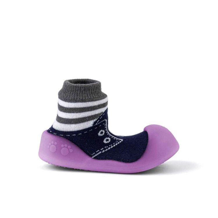 Zapatos de primeros pasos BigToes Chameleon para bebé con estampado Sneakers Blue cambio de color